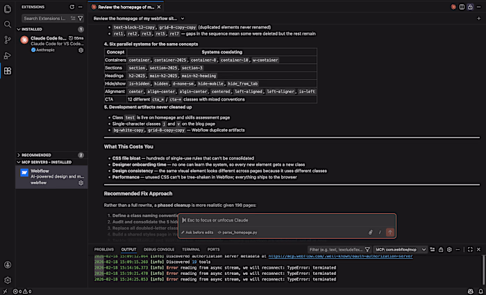 Was working on Core Web