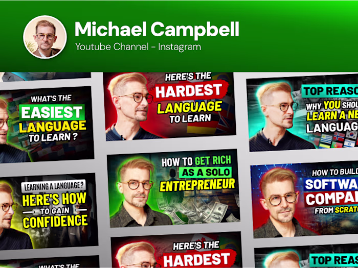 Glossika CEO - Thumbnail Design