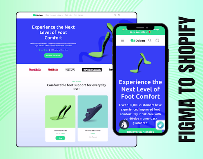 Deboulab's Homepage Figma to Shopify with GemPages