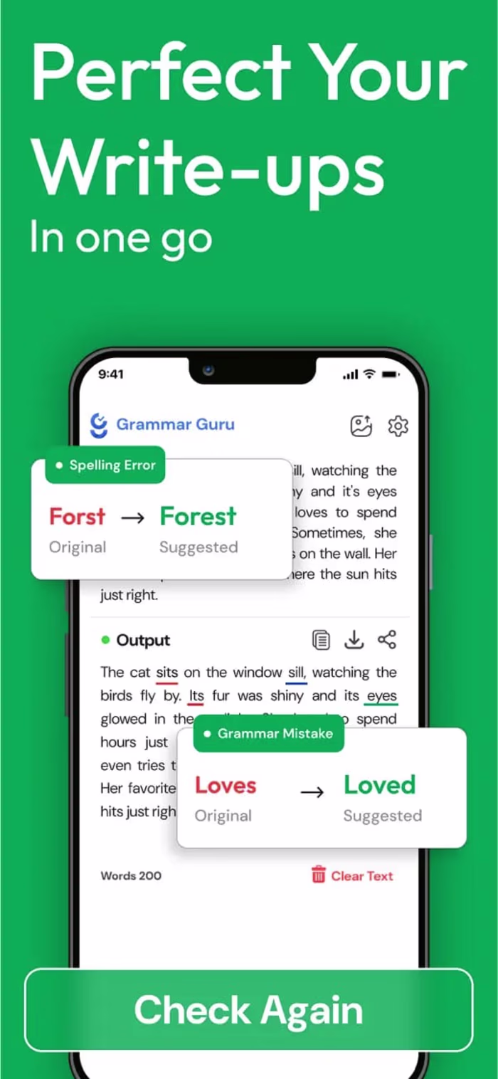 Grammar Checker: iOS Writing Enhancement App