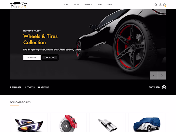 Shopify Car Parts Store