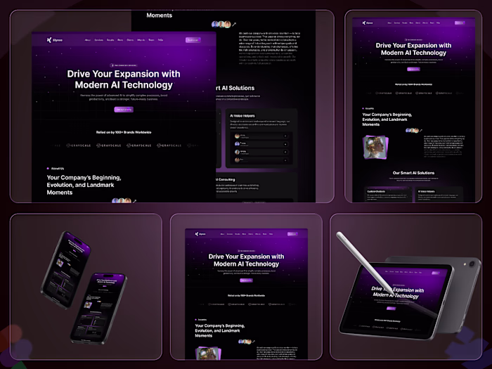 Elynxo AI Platform UI/UX & Webflow Development 