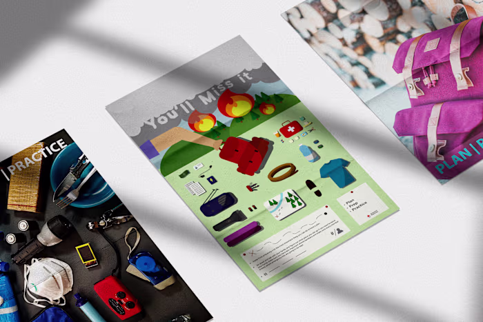 Infographic & Illustrations to Inform People About Wildfires