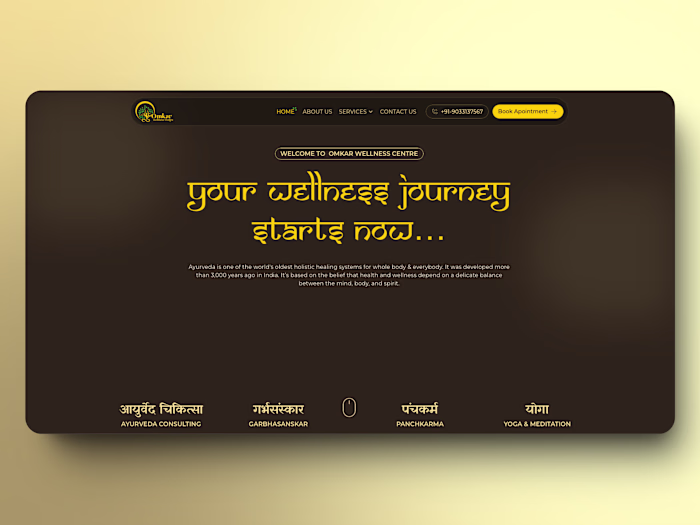 Omkar Wellness Framer Website