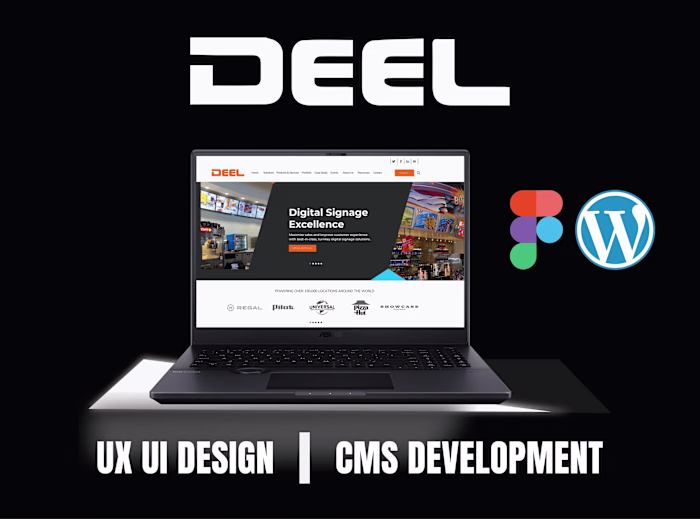 Digital Signage Company Website UI/UX Design & CMS Development
