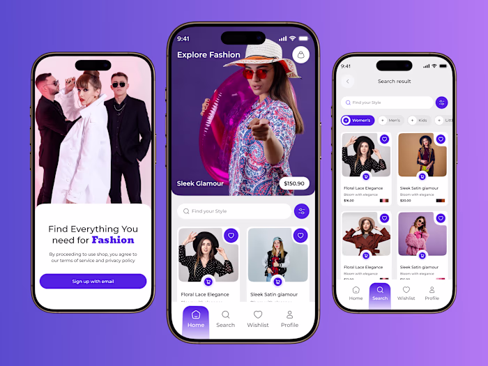 Fashion Shopping App Design