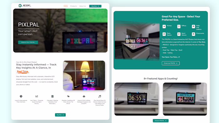 Value-driven Clean, Responsive UIUX Design & Web Dev-AIoT Device