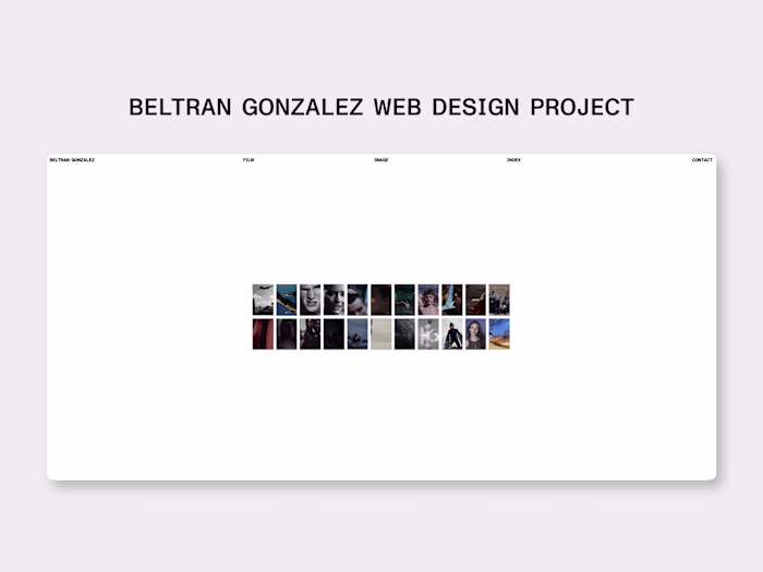 Webflow Portfolio for Beltrán González