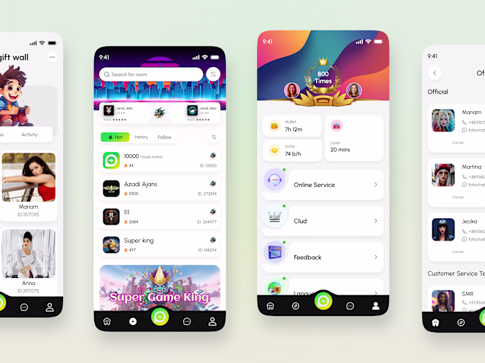 Here is my AI Voice Chat Room App UI Redesign Feel free to g...