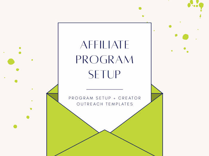 Affiliate Program Setup + Creator Outreach Templates