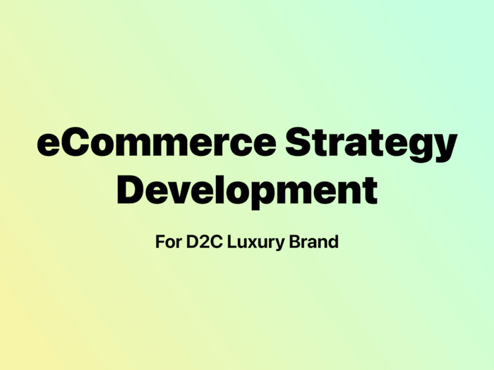 eCommerce Strategy, Audit & Research for Luxury Gourmet Brand 