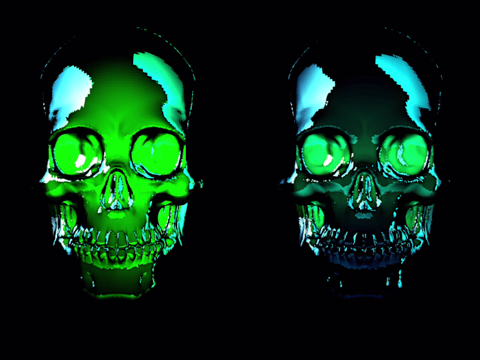 Glass in dark backgrounds