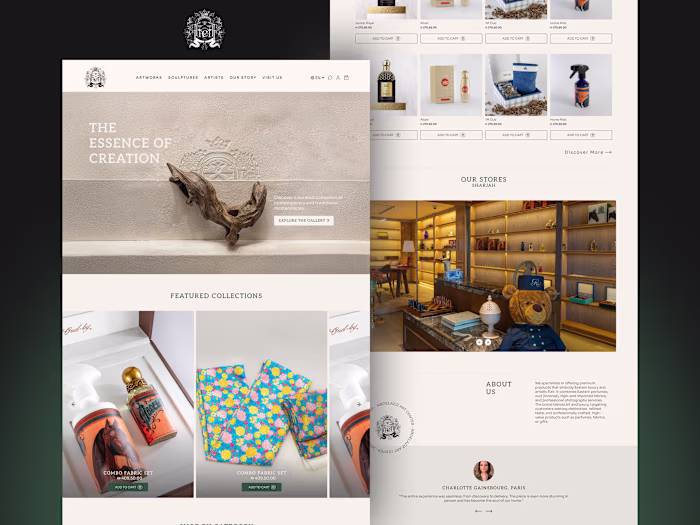 Abdelaziz Art Center | Luxury Shopify Store