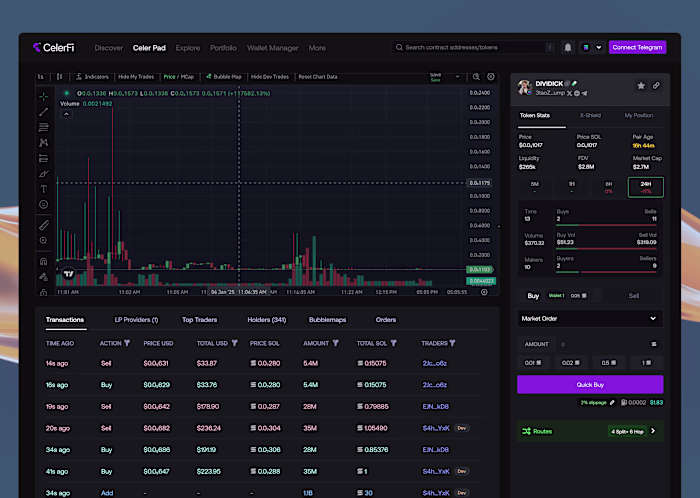 Seamless User Experience for CelerFi