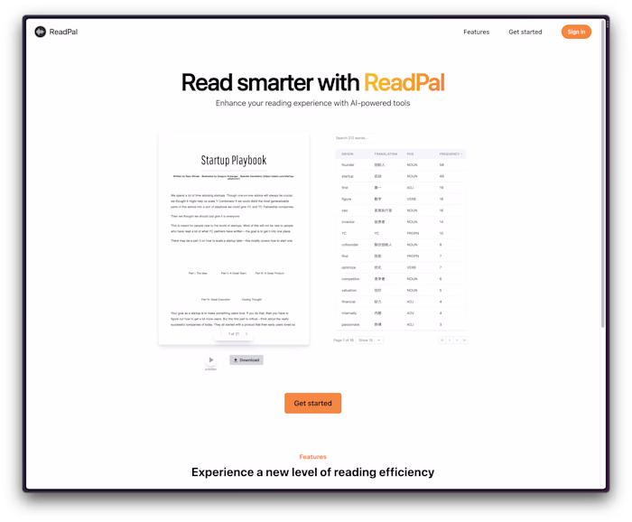 ReadPal - Unlock your reading potential and save time