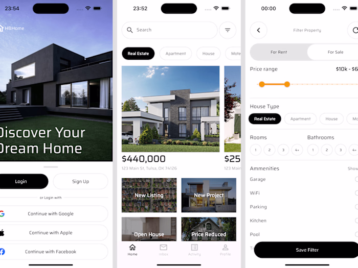 Real Estate Browsing and Listing App