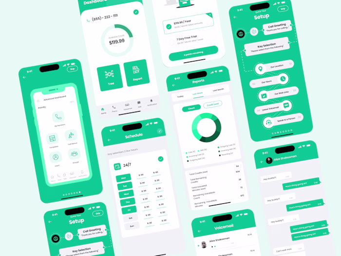 Call Setup - Mobile App UI Design