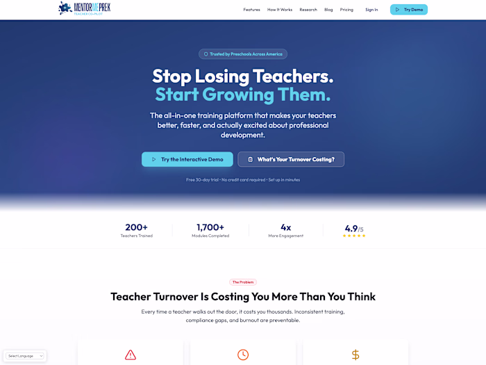 MentorMePreK – Childcare LMS for Preschools & Daycares