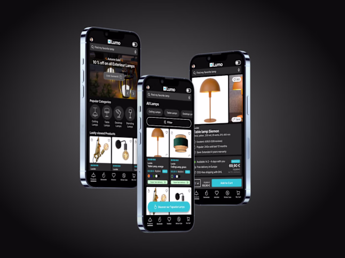 UI Designs e-Commerce App Lighting