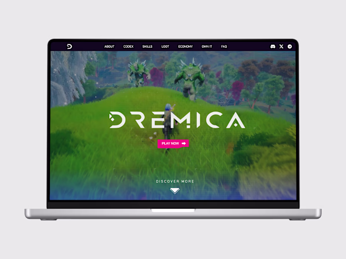 Dremica Landing page