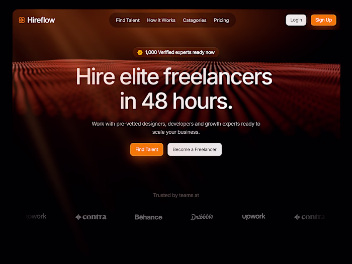 Hireflow: Framer Design Concept