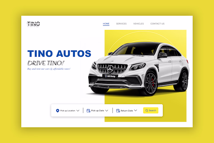 CAR RENTAL WEBSITE LANDING PAGE