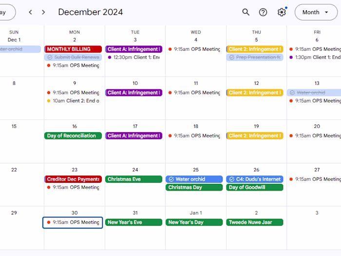 Professional Virtual Assistant Calendar Management Services