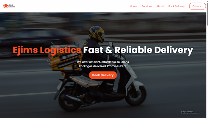 Ejims logistics Website