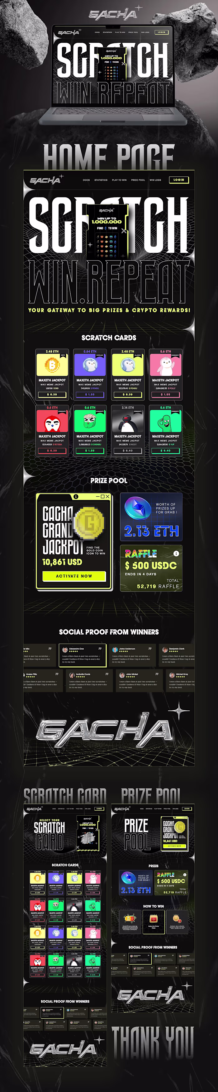 Crypto Scratch-Card UI/UX Design