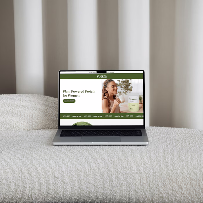 Vuerza - Figma Landing Page Design