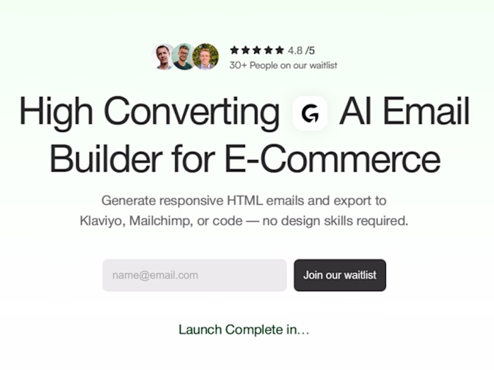 Galio: AI Email Builder for E-commerce – Design & Export in Min…