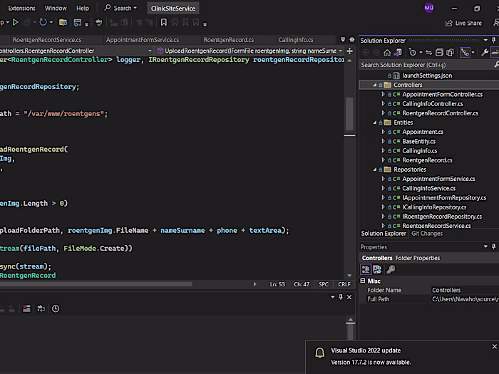 Service For Dentist Web Site