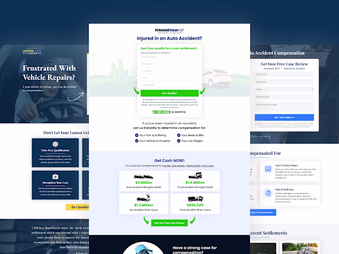 Lead Generation LPs for Lawyers