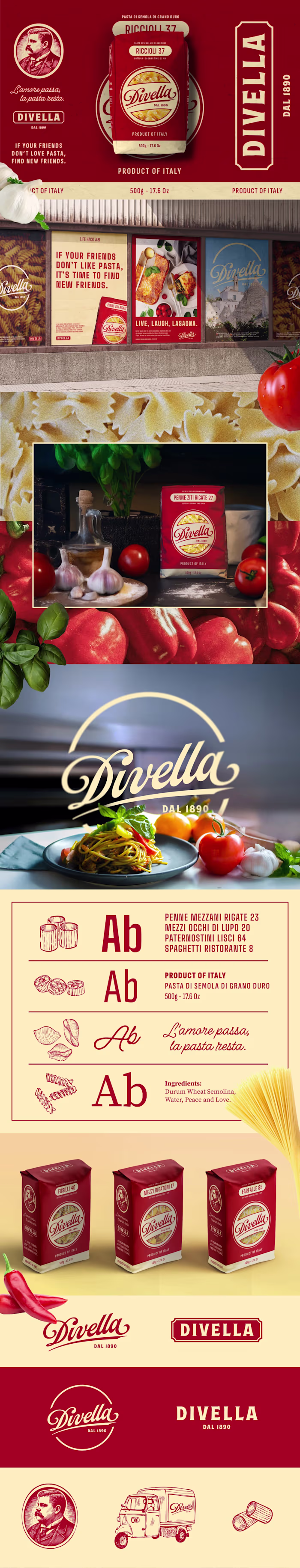 Divella Pasta Brand - Visual Identity