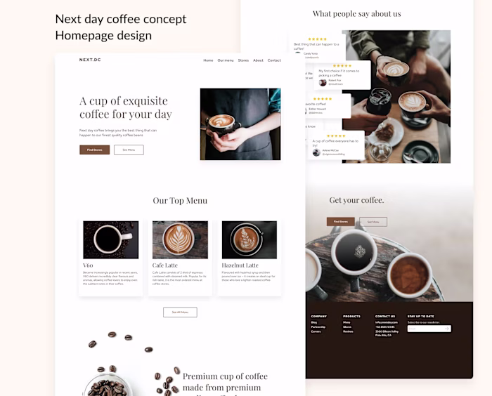 Next Day Coffee Website