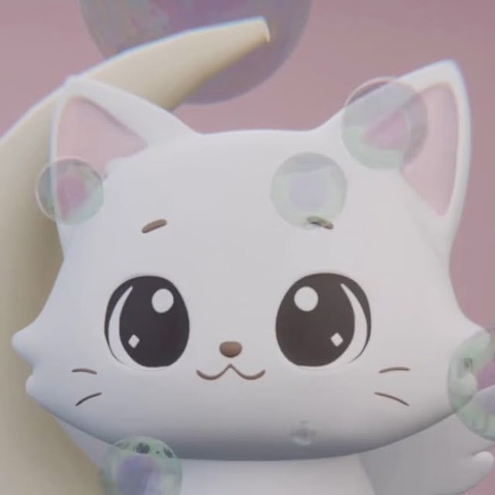 Nirodha Weerasinghe on Instagram: “Moon cat made in blender 🌕❤…