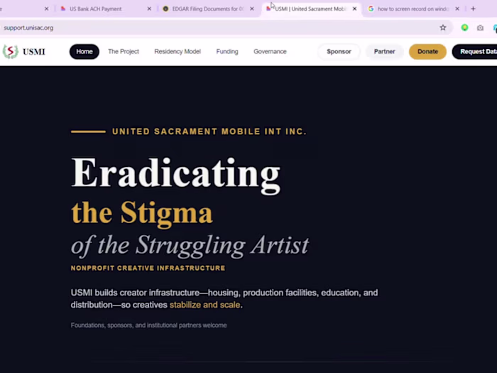 Discover Our Creative Infrastructure Non-Profit Initiative