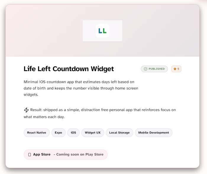 Minimal Countdown App: Keep Track of Time with iOS Widgets