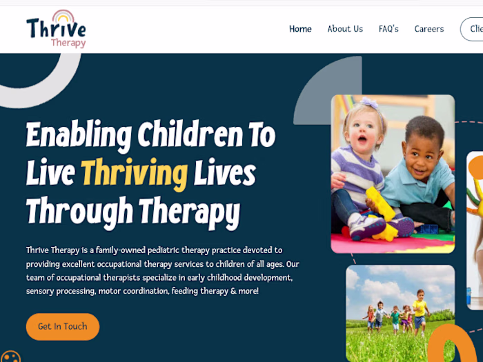 Thrive Therapy | Webflow Design & Development