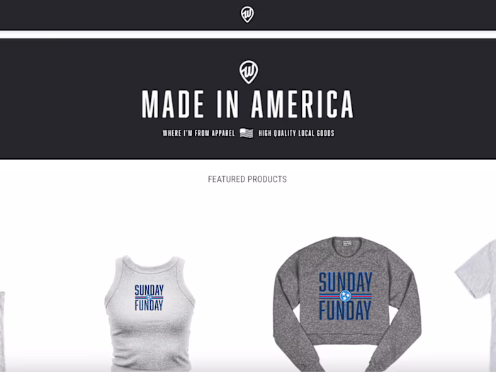 Where I'm From - E-commerce store