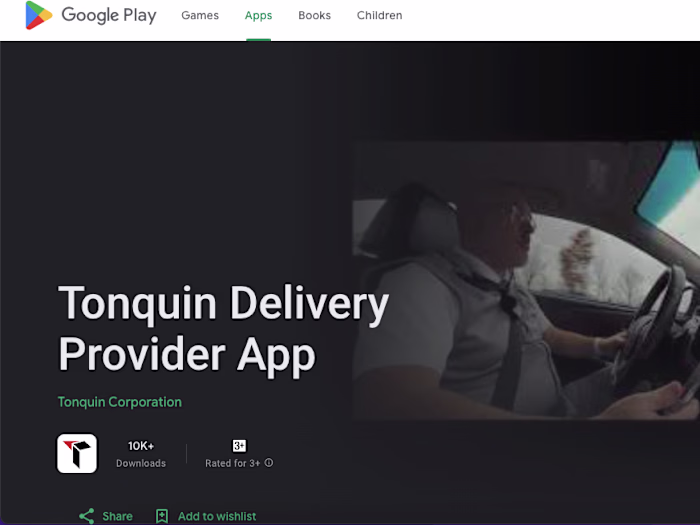 Tonquin Delivery Provider App – Apps on Google Play