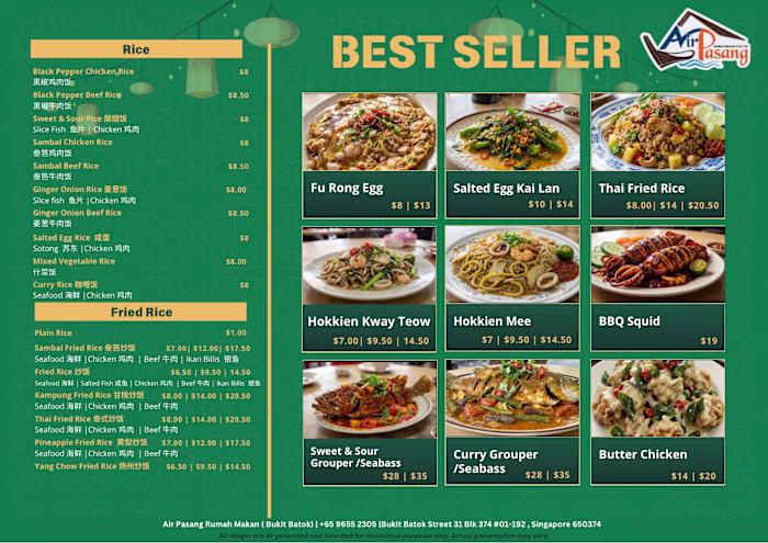 Recently did a menu redesign