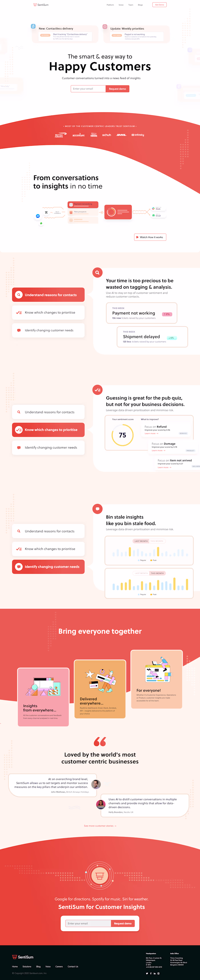 Website design for a London based Saas company 