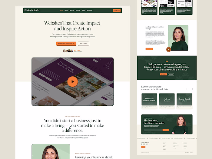 Website Redesign for Ellis Ray Design Co.