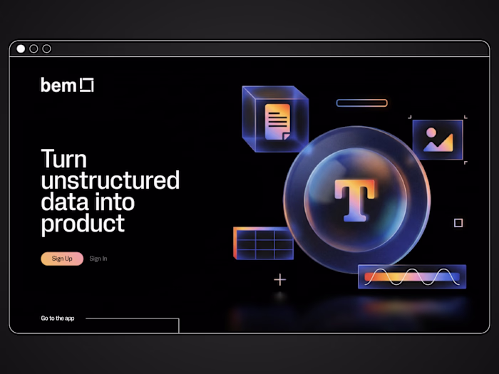 Art Direction Project for bem.ai