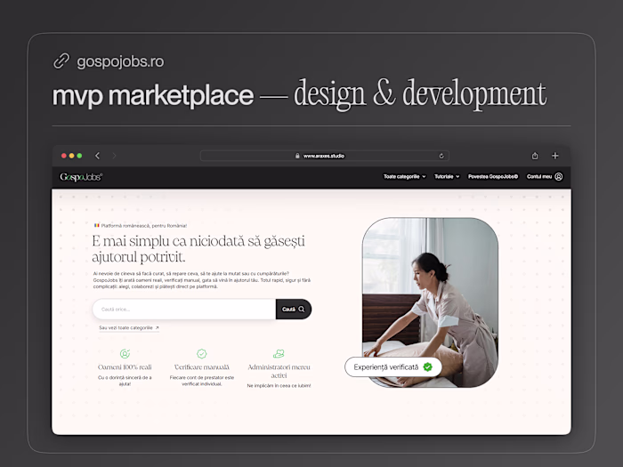mvp marketplace — design & development