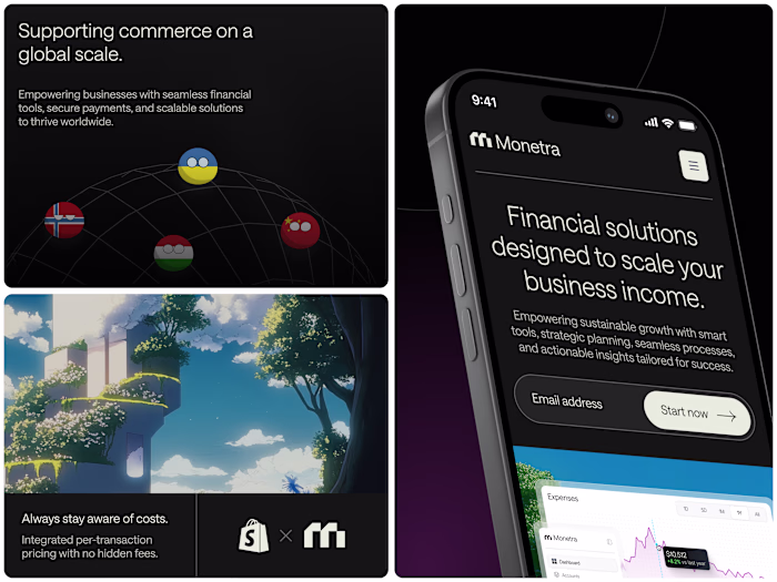 Monetra - Financial Responsive Landing Page