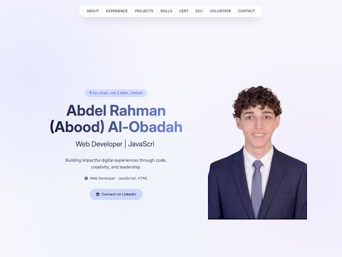 Abdel Rahman (Abood) Al-Obadah | Frontend Web Developer Portfol…
