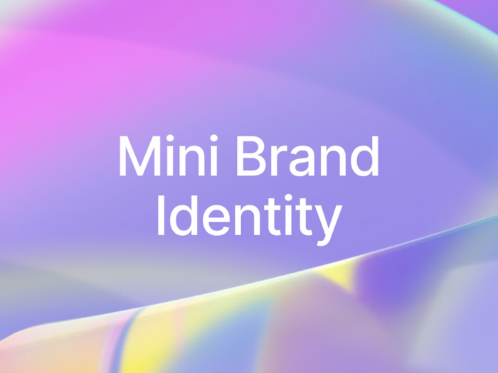 Mini Brand Identity👨‍💻🤝🤝