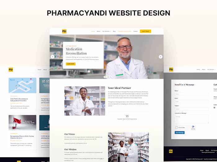 Pharmacy and I Website Development